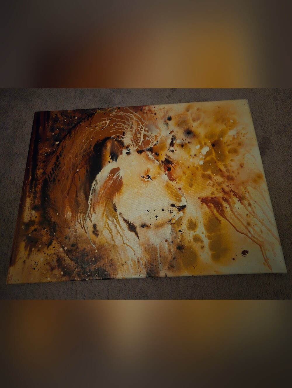 Lion Canvas Print Art - 15"X20"- Giclée By Francis Martin